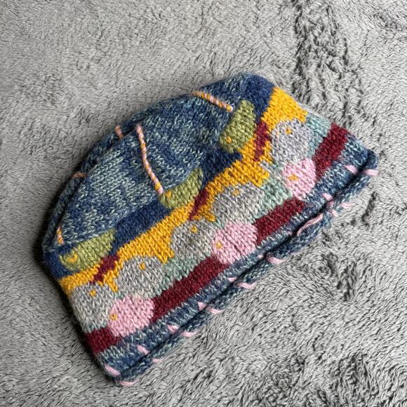Lost Horizons Accessories - Lost Horizons Sundance Catalog Wool Fleece Lined Beanie Hat Handmade Cozy